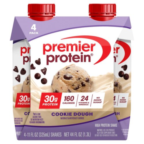 Premier Protein Cookie Dough High Protein Shake, 11 fl oz, 4 count