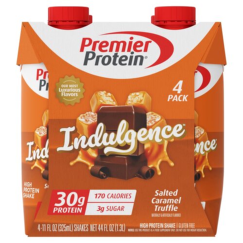 Premier Protein Indulgence Salted Caramel Truffle High Protein Shake, 11 fl oz, 4 count