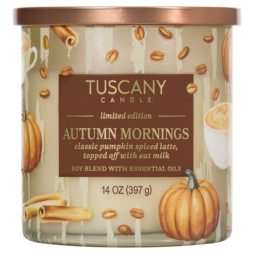 Tuscany Candle Autumn Mornings Candle Limited Edition, 14 oz