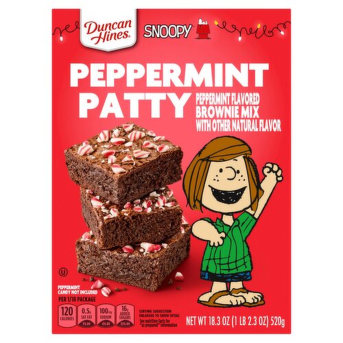 Duncan Hines Snoopy Peppermint Patty Flavored Brownie Mix, 18.3 oz