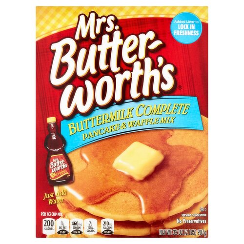 Mrs. Butterworth's Buttermilk Complete Pancake & Waffle Mix, 32 oz