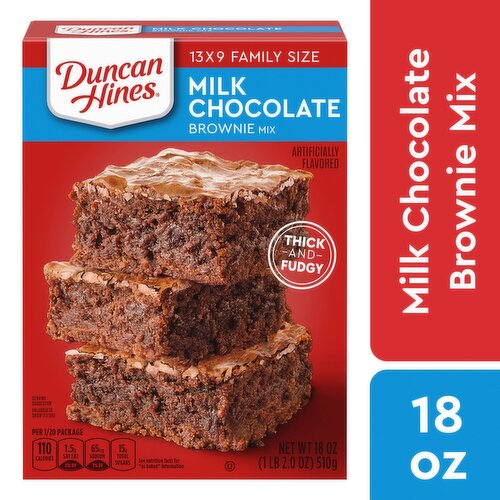 Duncan Hines Milk Chocolate Brownie Mix Family Size, 18 oz