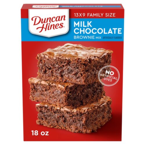 Duncan Hines Milk Chocolate Brownie Mix Family Size, 18 oz