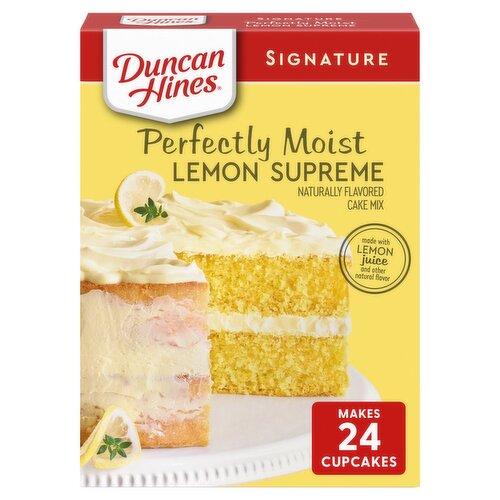 Duncan Hines Signature Perfectly Moist Lemon Supreme Cake Mix, 15.25 oz