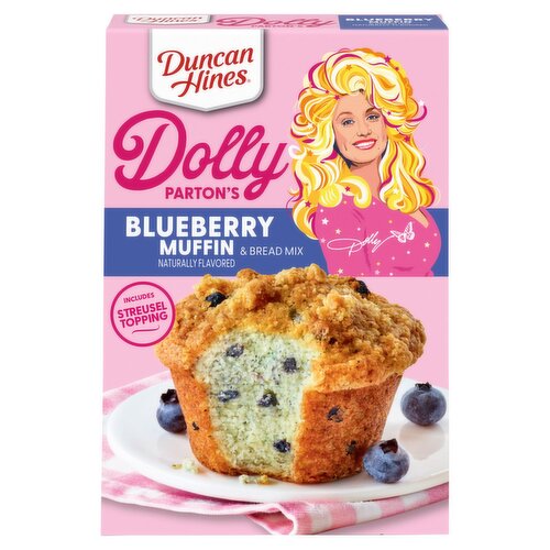 Duncan Hines Dolly Parton's Blueberry Muffin & Bread Mix, 17.83 oz