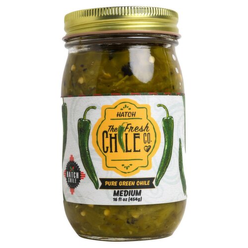 The Fresh Chile Co. Medium Pure Green Chile, 16 fl oz