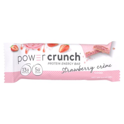 Power Crunch Strawberry Crème Flavored Protein Energy Bar, 1.4 oz