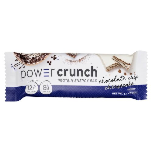 Power Crunch Chocolate Chip Cheesecake Flavored Protein Energy Bar, 1.4 oz