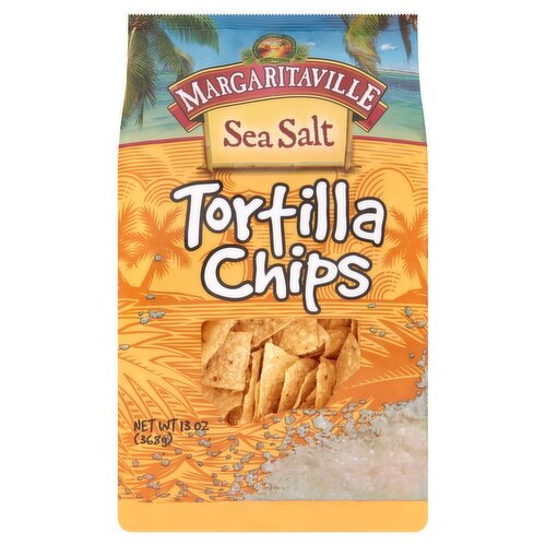 Margaritaville Sea Salt Tortilla Chips, 13 oz