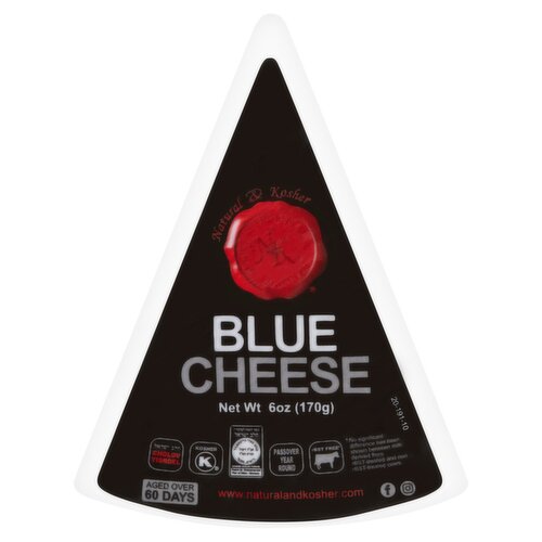 Natural & Kosher Blue Cheese, 6 oz