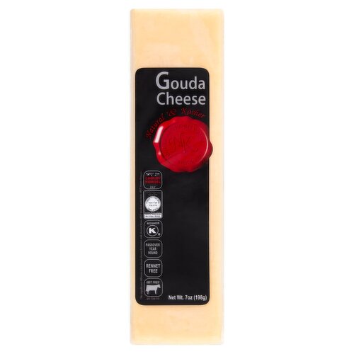 Natural & Kosher Gouda Cheese, 7 oz