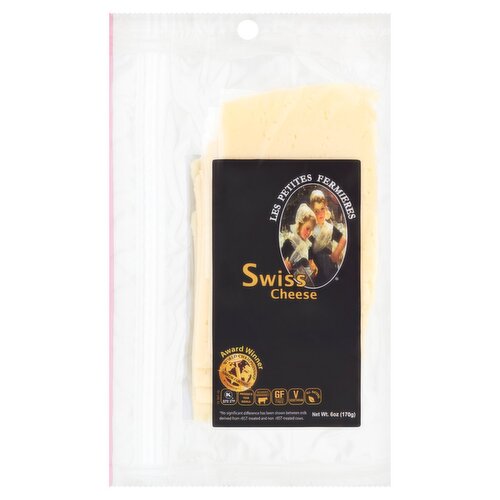 Les Petites Fermieres Sliced Swiss Cheese, 6 oz