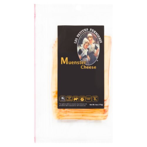 Les Petites Fermieres Sliced Muenster Cheese, 6 oz