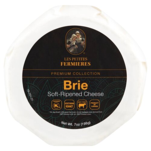 Les Petites Fermieres Premium Collection Brie Soft-Ripened Cheese, 7 oz