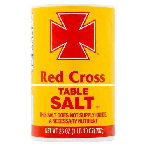 Red Cross Table Salt, 26 oz