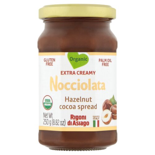 Rigoni di Asiago Organic Nocciolata Hazelnut Cocoa Spread, 8.82 oz