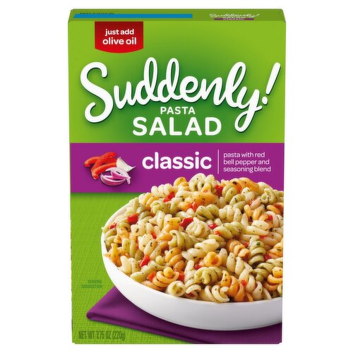 Betty Crocker Suddenly! Pasta Salad Classic Red Peppers Seasoning Pasta, 7.75 oz