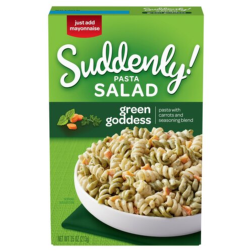 Betty Crocker Suddenly! Pasta Salad Green Goddess Pasta, Carrots & Seasoning, 7.5 oz