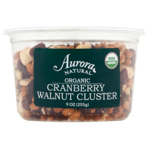 Aurora Natural Organic Cranberry Walnut Cluster, 9 oz