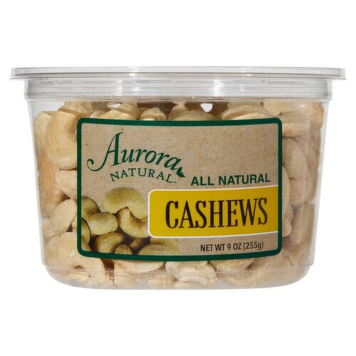 Aurora Natural Cashews, 9 oz