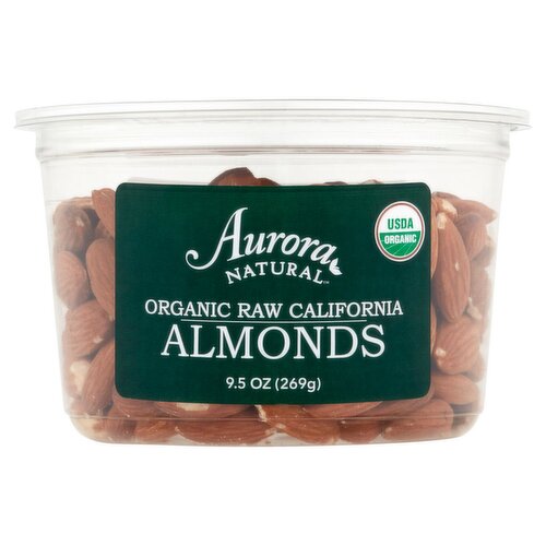 Aurora Natural Organic Raw California Almonds, 9.5 oz