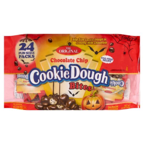 Cookie Dough Bites The Original Chocolate Chip Bite Size Cookie Dough, 0.5 oz, 24 count