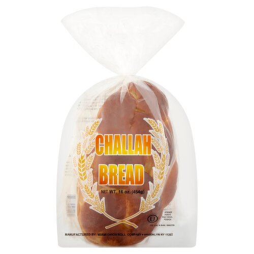 Miami Onion Roll Company Challah Bread, 16 oz