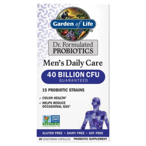 Garden of Life Dr. Formulated Probiotics Men's Daily Care Probiotic Supplement, 30 count