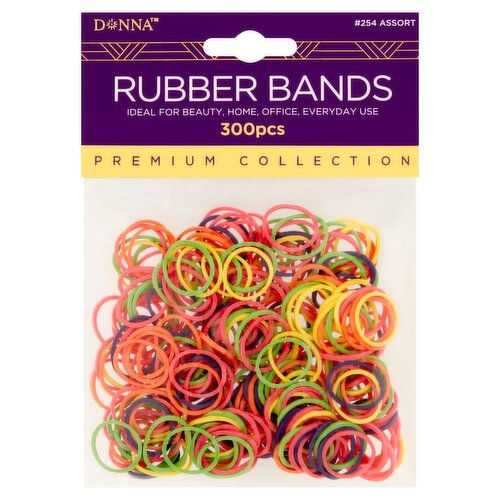 Donna #254 Assort Rubber Bands, 300 count