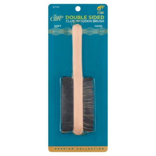 Titan Premium Collection #7747 Double Sided Club Wooden Brush