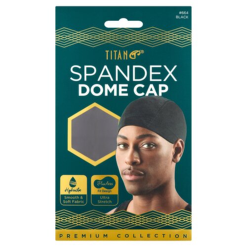 Titan Premium Collection #664 Black Spandex Dome Cap