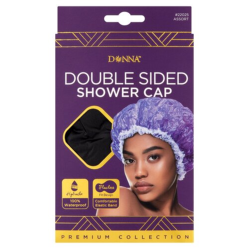 Donna #22025 Assort Double Sided Shower Cap