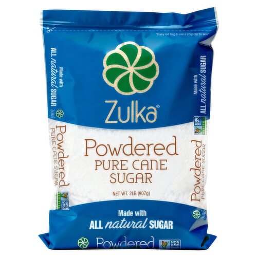 Zulka Powdered Pure Cane Sugar, 2 lb