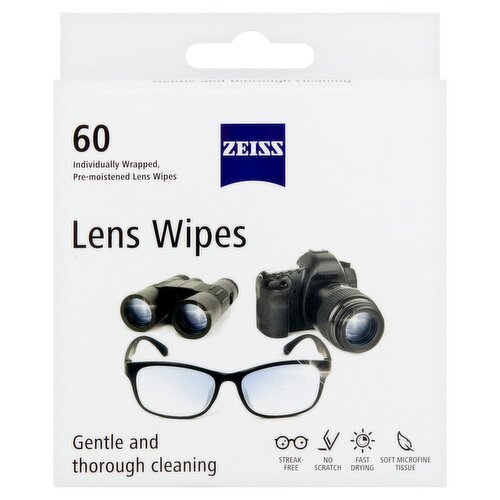 Zeiss Lens Wipes, 60 count