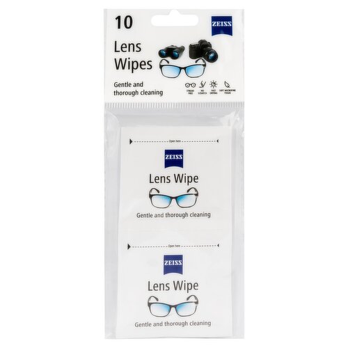 Zeiss Lens Wipes, 10 count