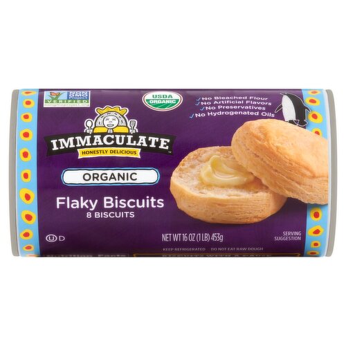 Immaculate Organic Flaky Biscuits, 8 count, 16 oz