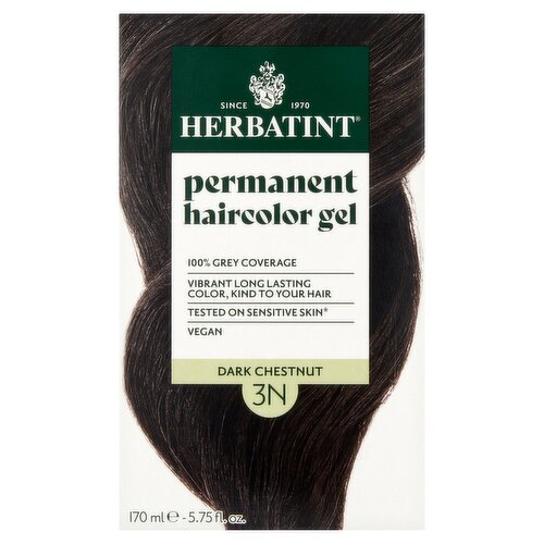 Herbatint 3N Dark Chestnut Permanent Haircolor Gel, up to 2 applications