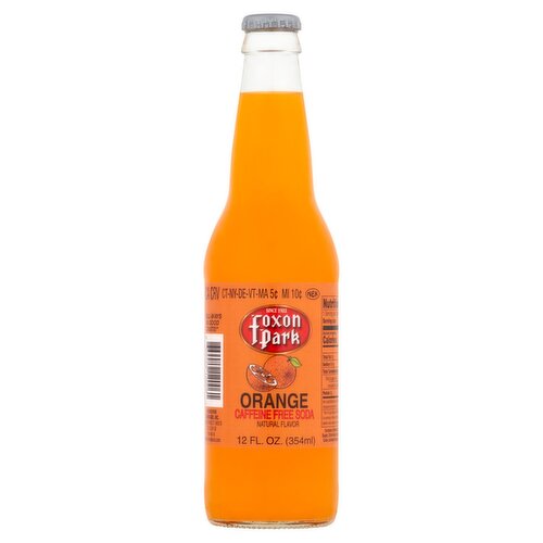 Foxon Park Orange Caffeine Free Soda, 12 fl oz