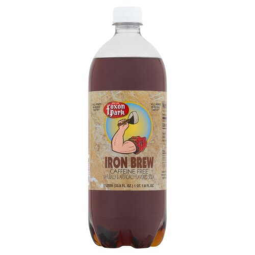 Foxon Park Iron Brew Soda, 33.8 fl oz
