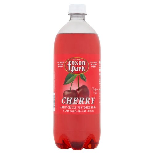 Foxon Park Cherry Soda, 33.8 fl oz