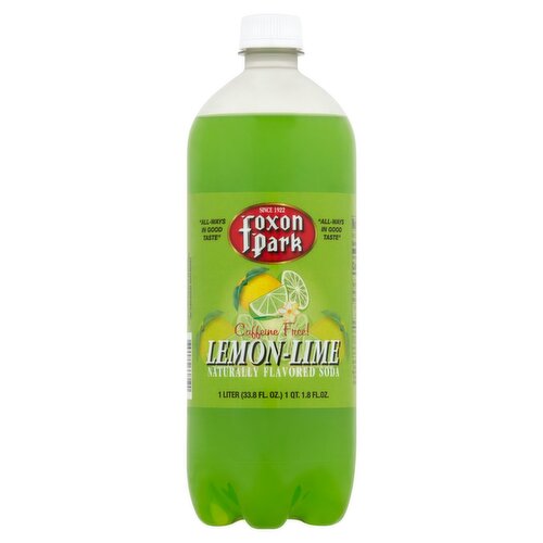 Foxon Park Lemon-Lime Soda, 33.8 fl oz