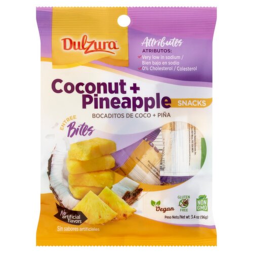 Dulzura Coconut + Pineapple Snacks, 3.4 oz