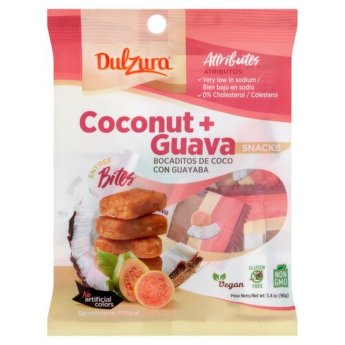 Dulzura Coconut + Guava Snacks, 3.4 oz