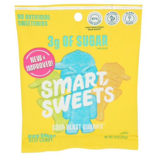 SmartSweets Sour Blast Buddies Candy, 1.8 oz