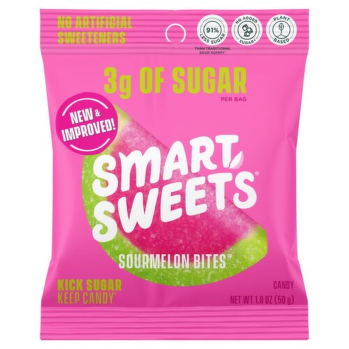 SmartSweets Sourmelon Bites Candy, 1.8 oz