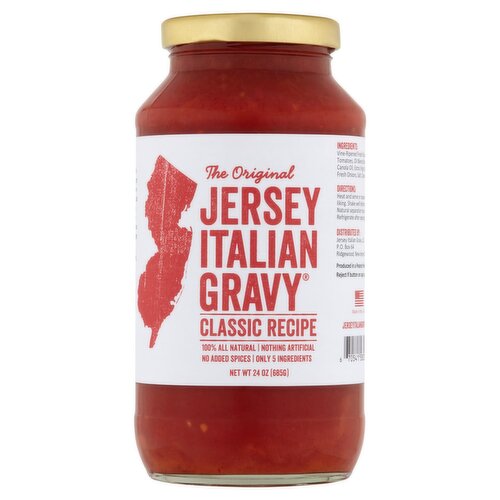 Jersey Italian Gravy Classic Recipe Sauce, 24 oz