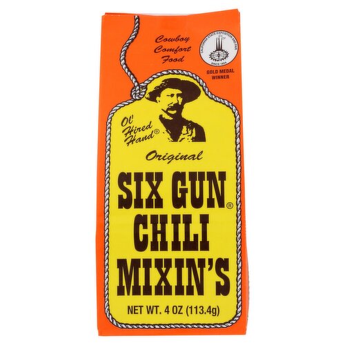 Six Gun Ol' Hired Hand Original Chili Mixin's, 4 oz