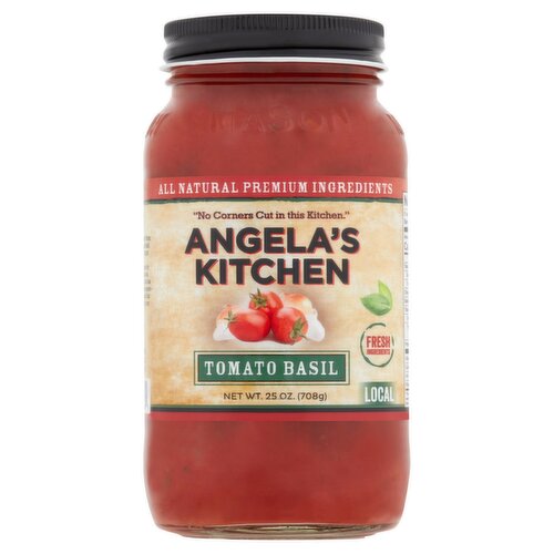 Angela's Kitchen Tomato Basil Sauce, 25 oz