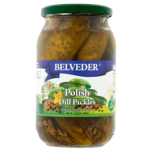 Belveder Polish Dill Pickles, 31.74 oz