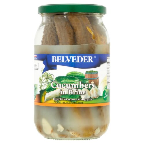 Belveder Cucumbers in Brine, 31.74 oz